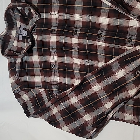 Men’s Gander Mountain Guide Series Flannel Button Up Shirt Size Medium Black - Picture 4 of 14